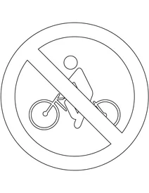 Знак «велосипеди заборонені» (бразилія)