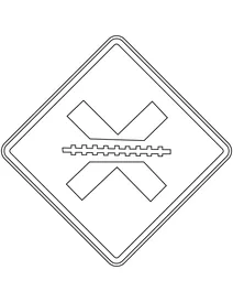 Знак «залізничний переїзд» — мексика