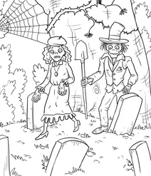 Zombies in the graveyard