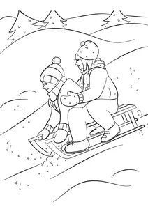 Зимове катання на санчатах